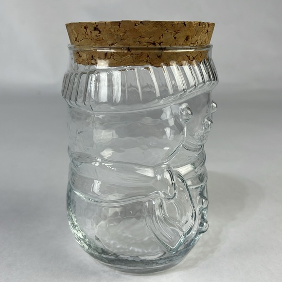 Vintage Glass Snowman Candy/Treat Jar with Cork Lid - Picture 6 of 14